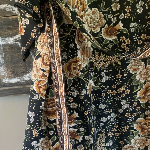 New Boho Country Cottage Kimono Maxi Long Robe Jacket Duster - Picture 5 of 9